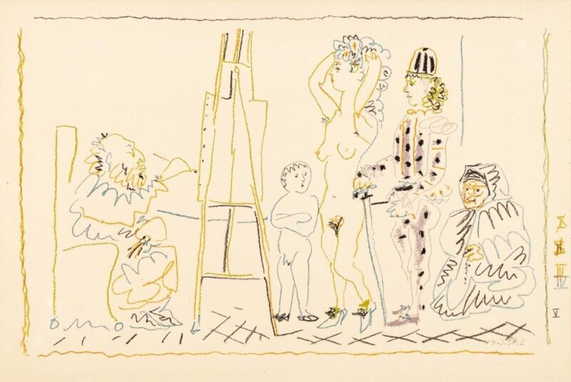 Pablo PICASSO - L'atelier du vieux peintre