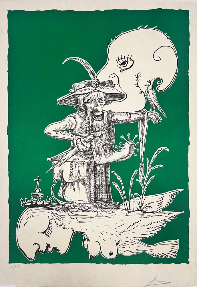 Salvador DALI - Les Songes Drôlatiques de Pantagruel, Planche I