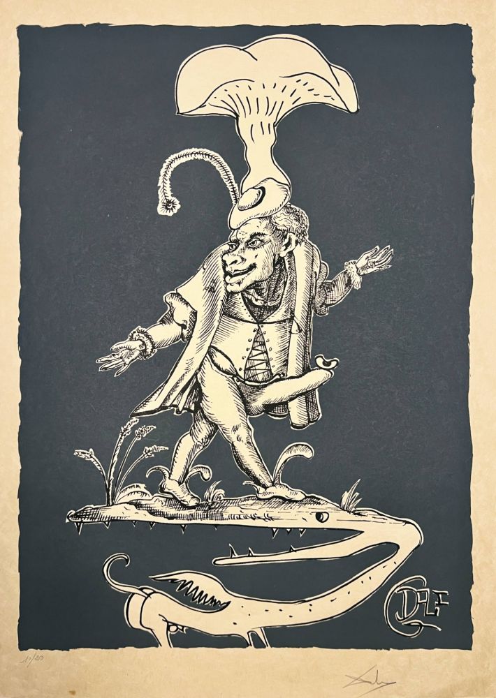 Salvador DALI - Les Songes Drôlatiques de Pantagruel, Planche IX
