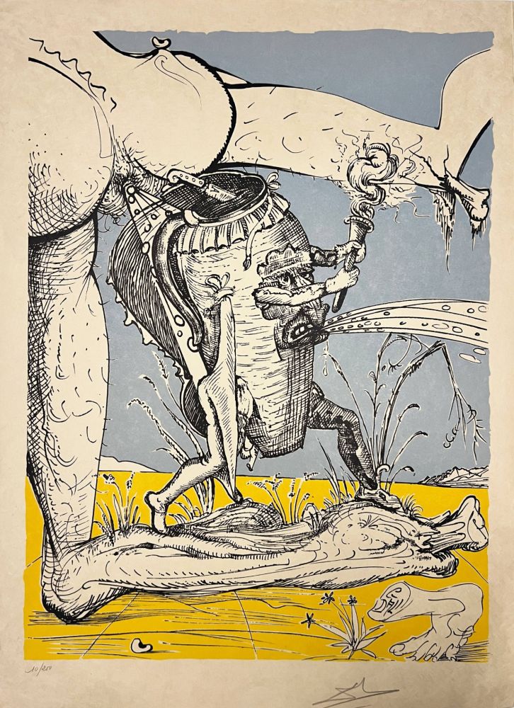 Salvador DALI - Les Songes Drôlatiques de Pantagruel, Planche V