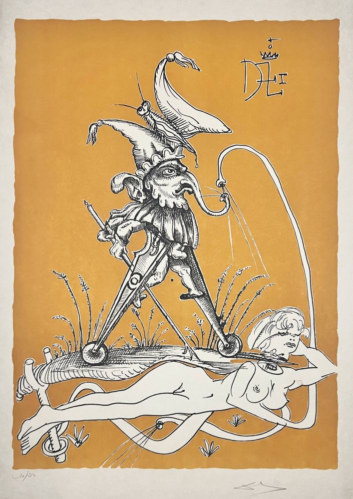 Salvador DALI - Les Songes Drôlatiques de Pantagruel, Planche VII