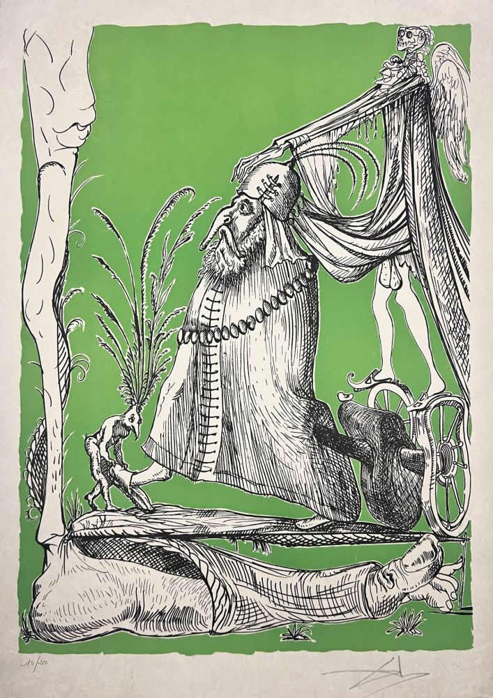 Salvador DALI - Les Songes Drôlatiques de Pantagruel, Planche XI