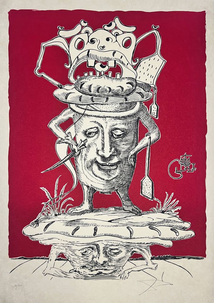 Salvador DALI - Les Songes Drôlatiques de Pantagruel, Planche XII