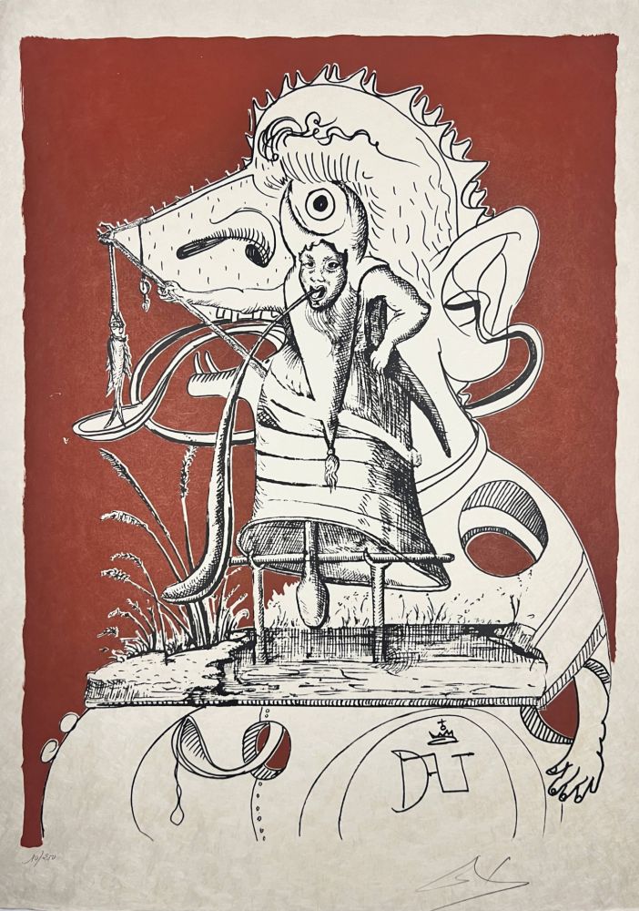 Salvador DALI - Les Songes Drôlatiques de Pantagruel, Planche XIV