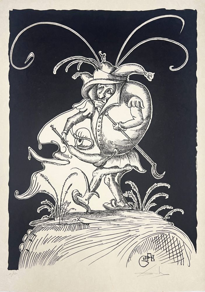 Salvador DALI - Les Songes Drôlatiques de Pantagruel, Planche XIX