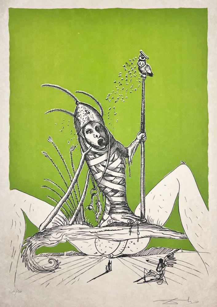 Salvador DALI - Les Songes Drôlatiques de Pantagruel, Planche XV