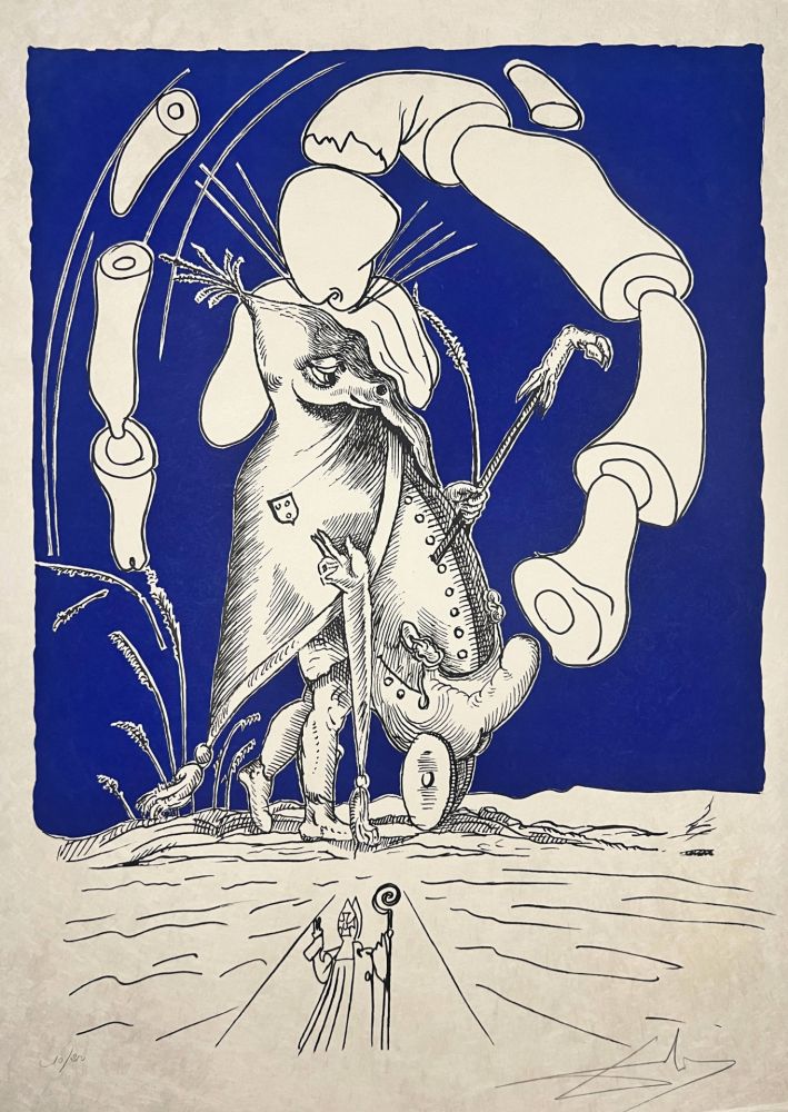Salvador DALI - Les Songes Drôlatiques de Pantagruel, Planche XVI