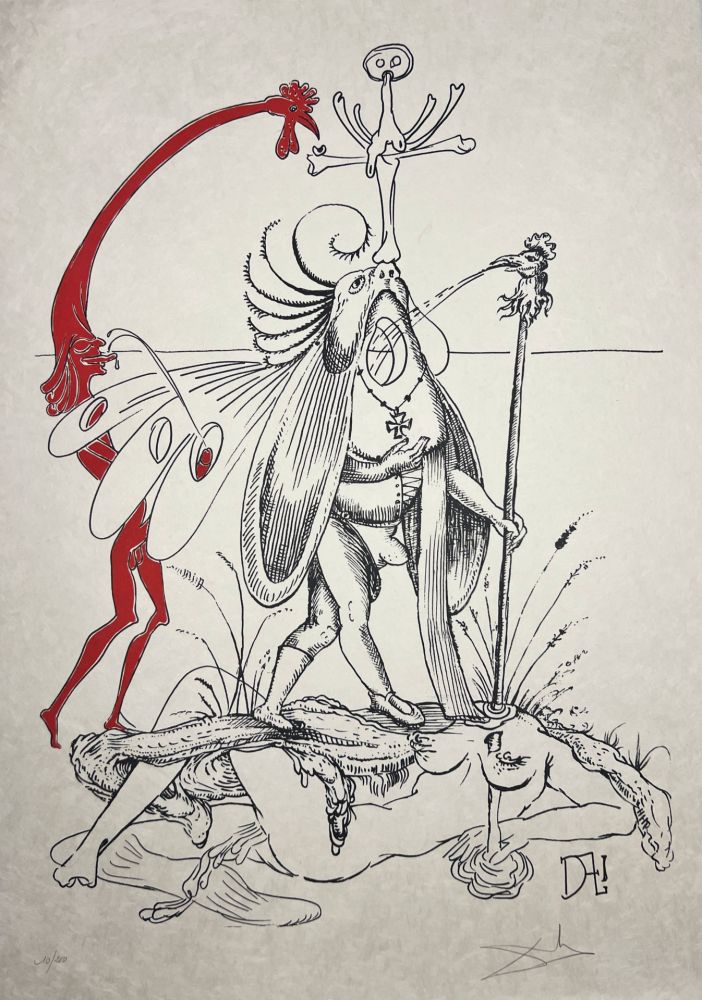 Salvador DALI - Les Songes Drôlatiques de Pantagruel, Planche XVIII