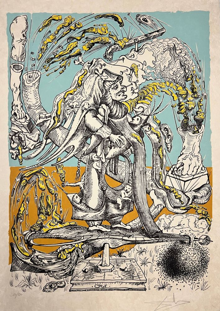 Salvador DALI - Les Songes Drôlatiques de Pantagruel, Planche XXI