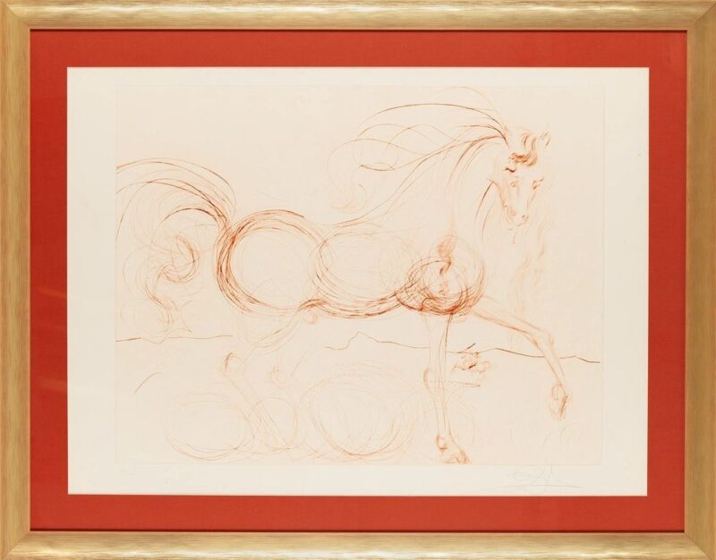 Salvador DALI - L'Etalon Blanc (Hommage au cheval)