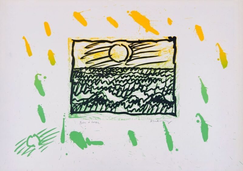 Pierre ALECHINSKY - Lino-litho, Planche VII