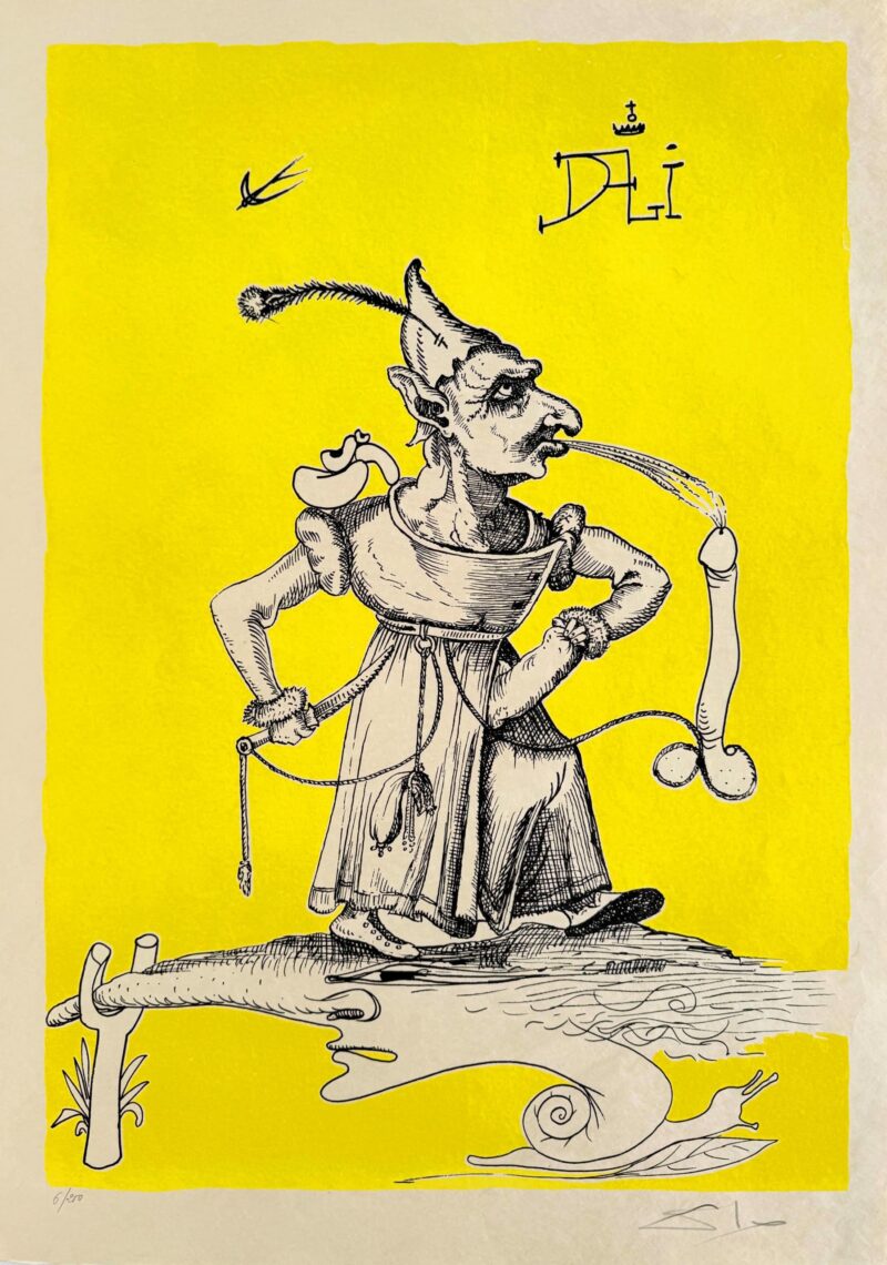 Salvador Dali - Les Songes Drôlatiques de Pantagruel, Planche X, 1973