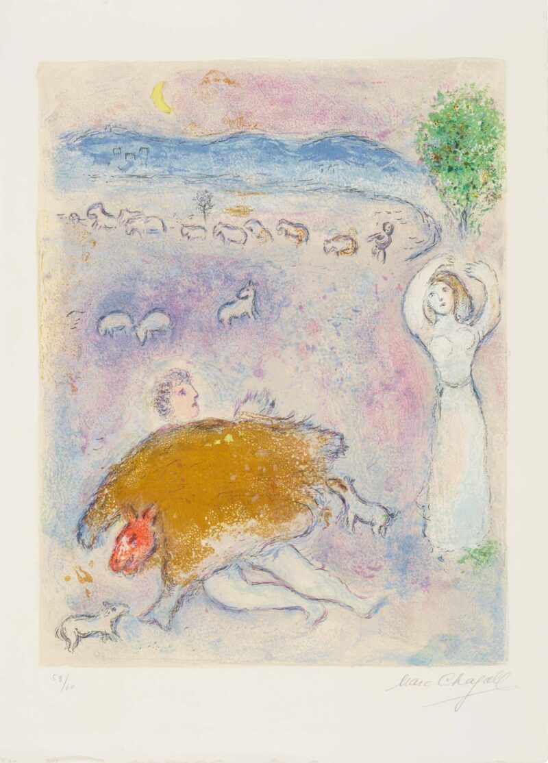 Marc Chagall - La Ruse de Dorcon, from Daphnis et Chloé, 1961 - Image 2